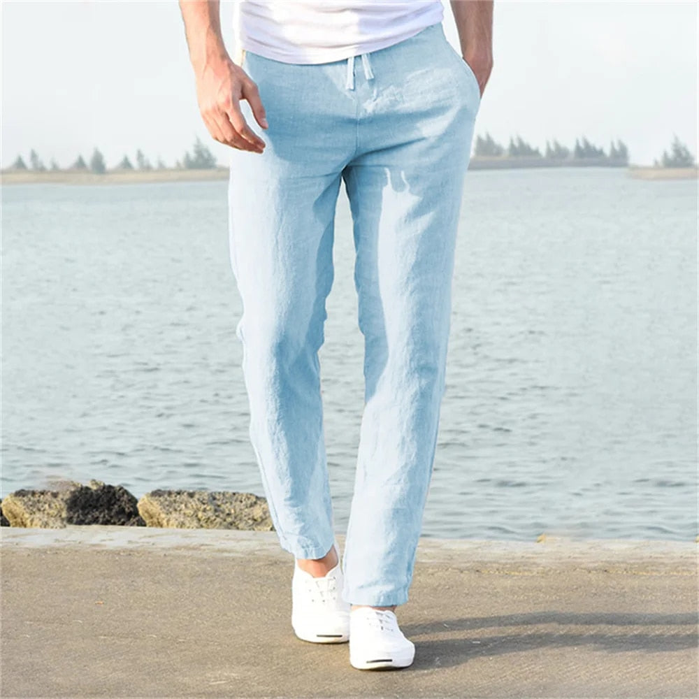 Lestat® | Pantalons décontractés en lin pour hommes