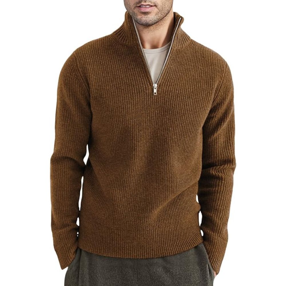 Kamal® | Pull épais zippé pour hommes