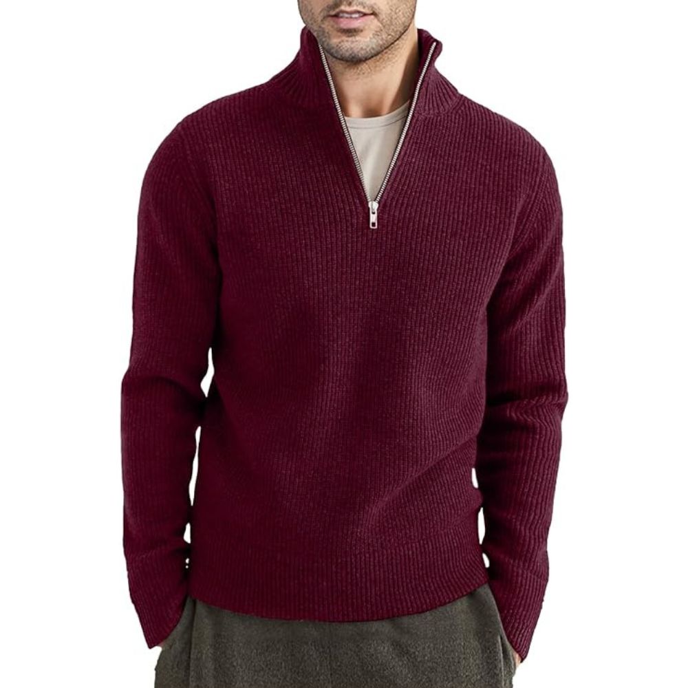 Kamal® | Pull épais zippé pour hommes