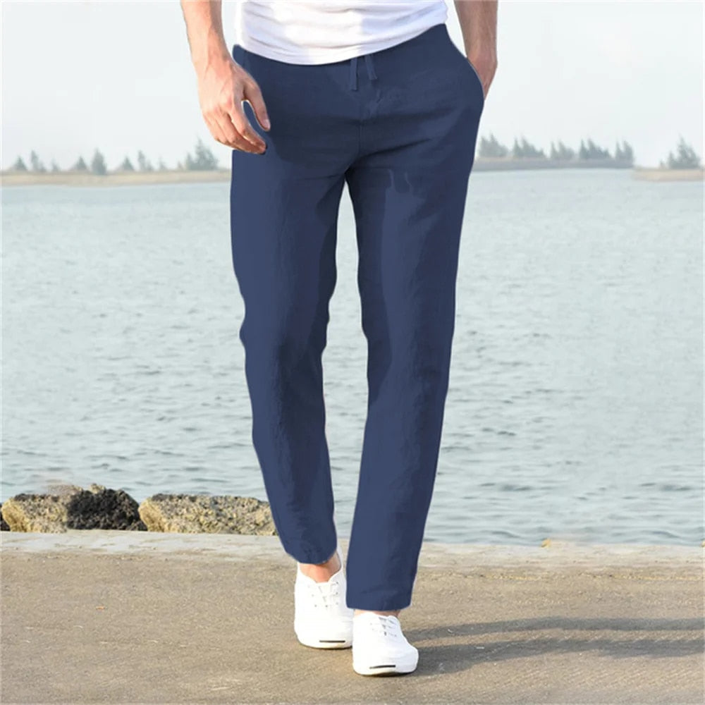 Lestat® | Pantalons décontractés en lin pour hommes