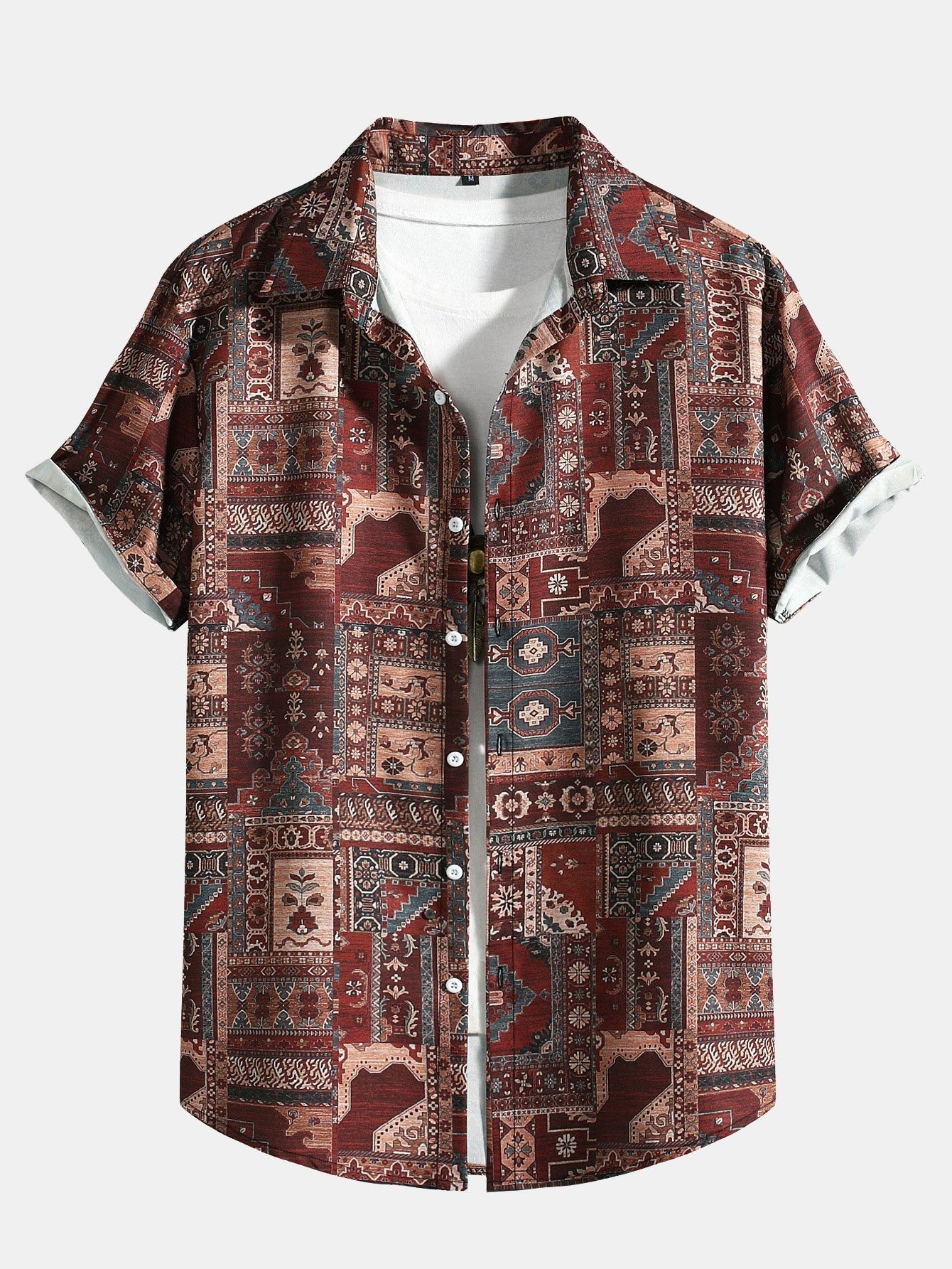 Atman® | Chemise boutonnée à imprimé tribal