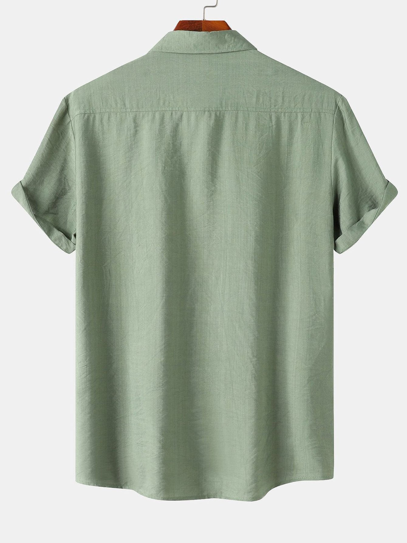 Auber® | Chemise boutonnée texturée à manches courtes
