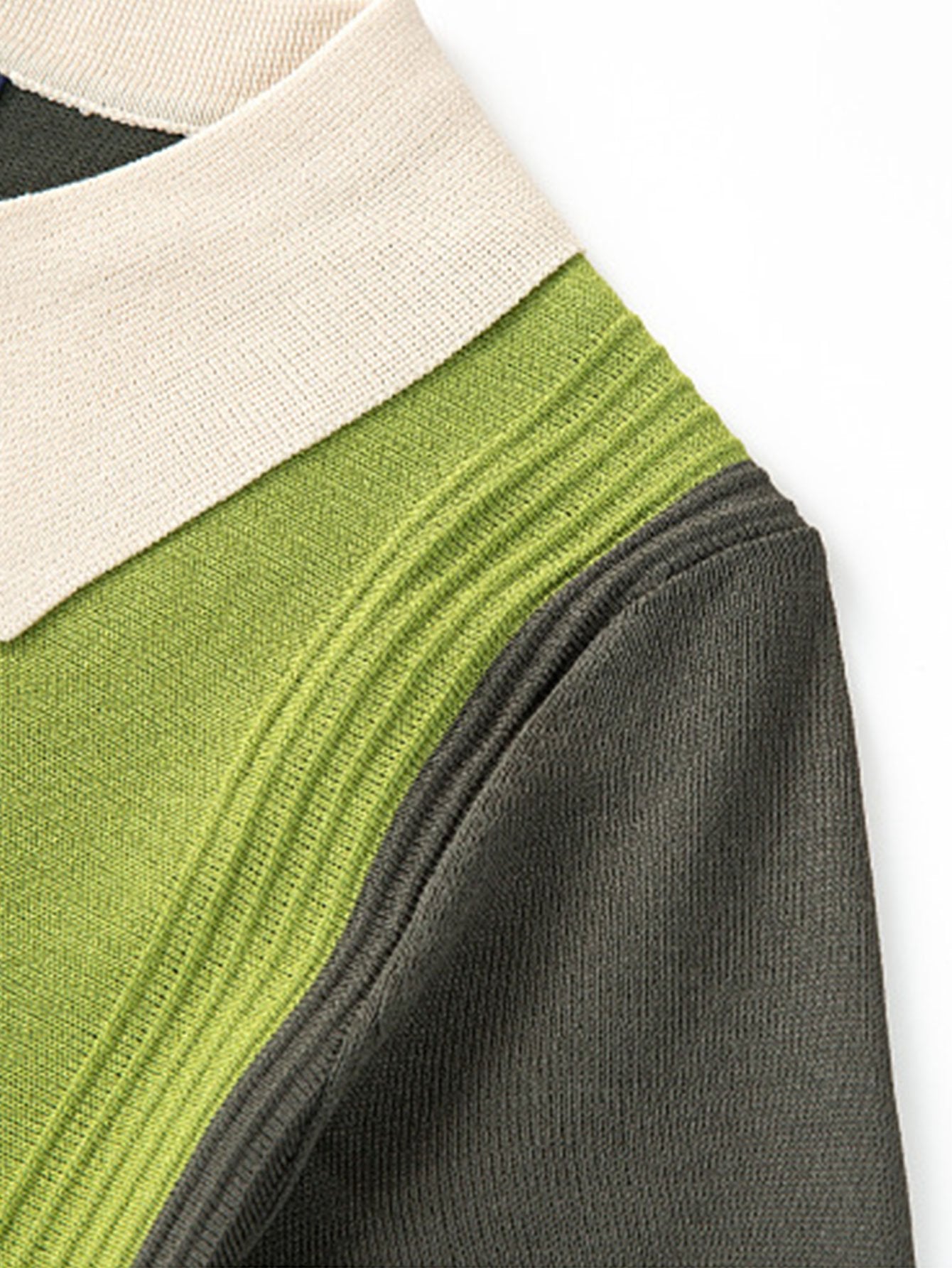 Cristóbal® | Polo pull rayé à manches courtes et blocs de couleurs