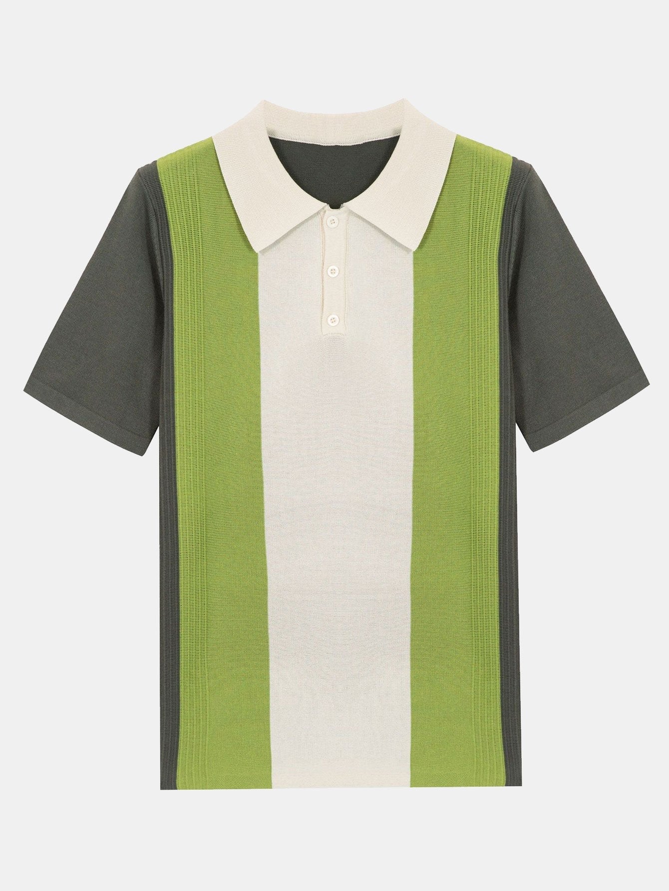 Cristóbal® | Polo pull rayé à manches courtes et blocs de couleurs