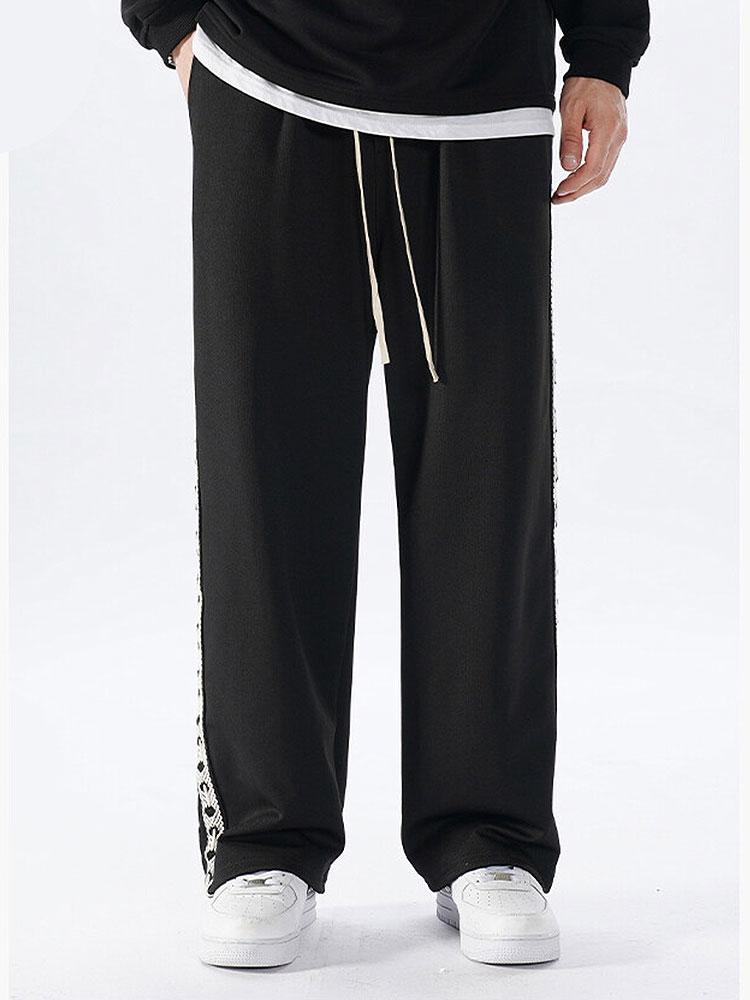 Bardo® | Pantalon droit coupe décontractée avec empiècements en sangles latérales