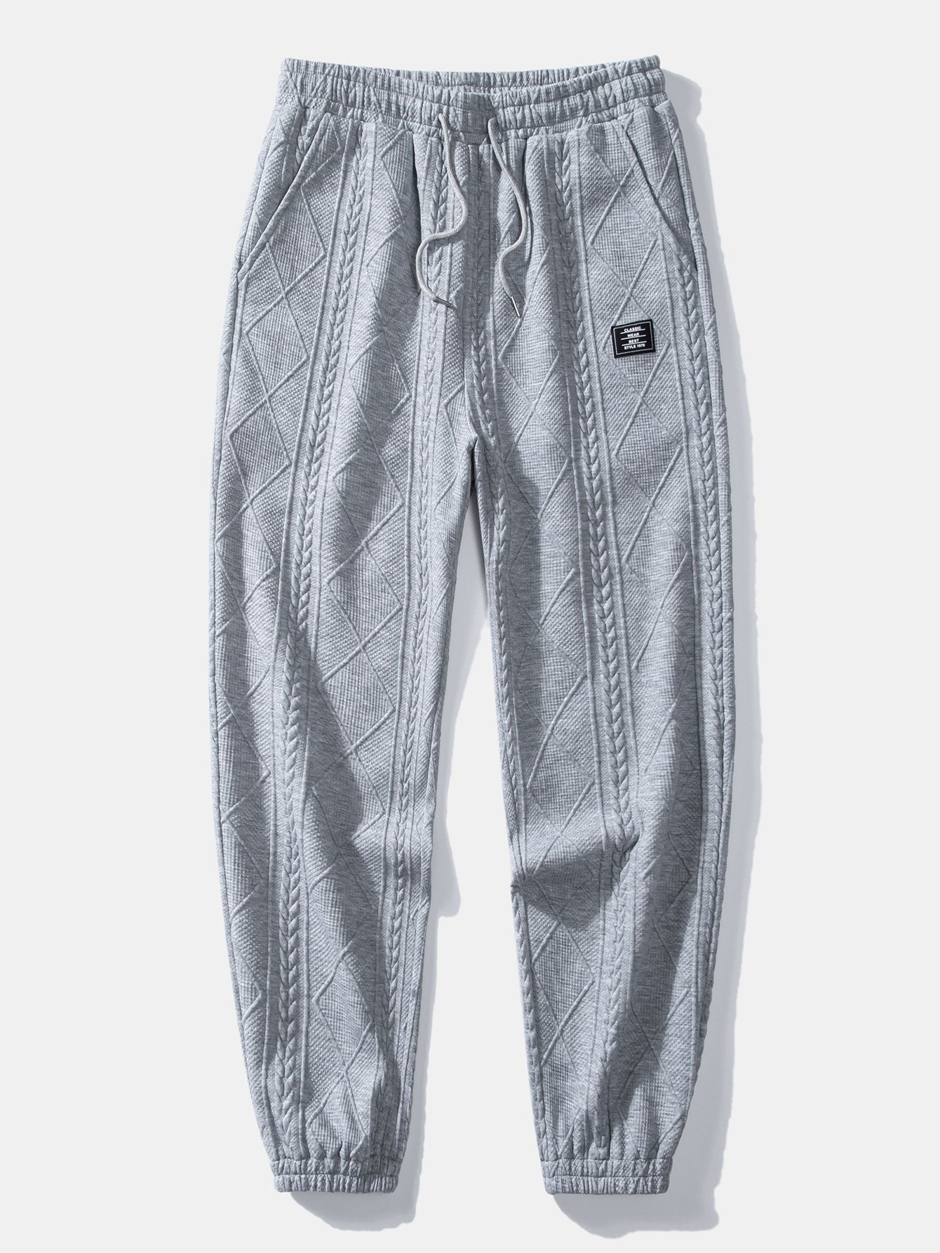 Azzedine® | Pantalon de jogging en jacquard géométrique