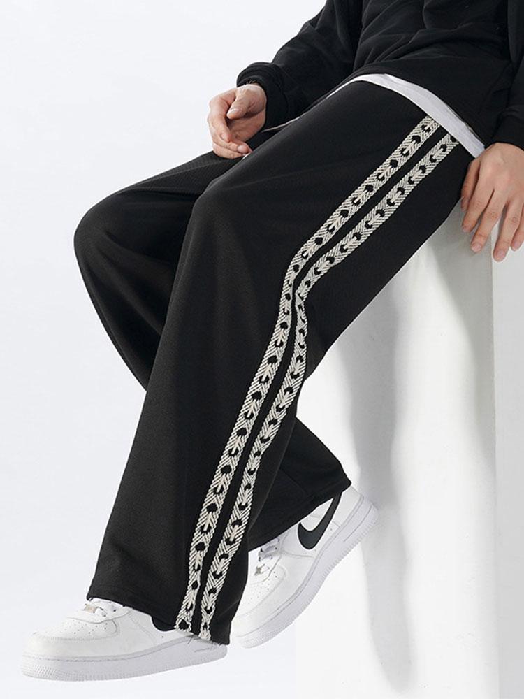 Bardo® | Pantalon droit coupe décontractée avec empiècements en sangles latérales