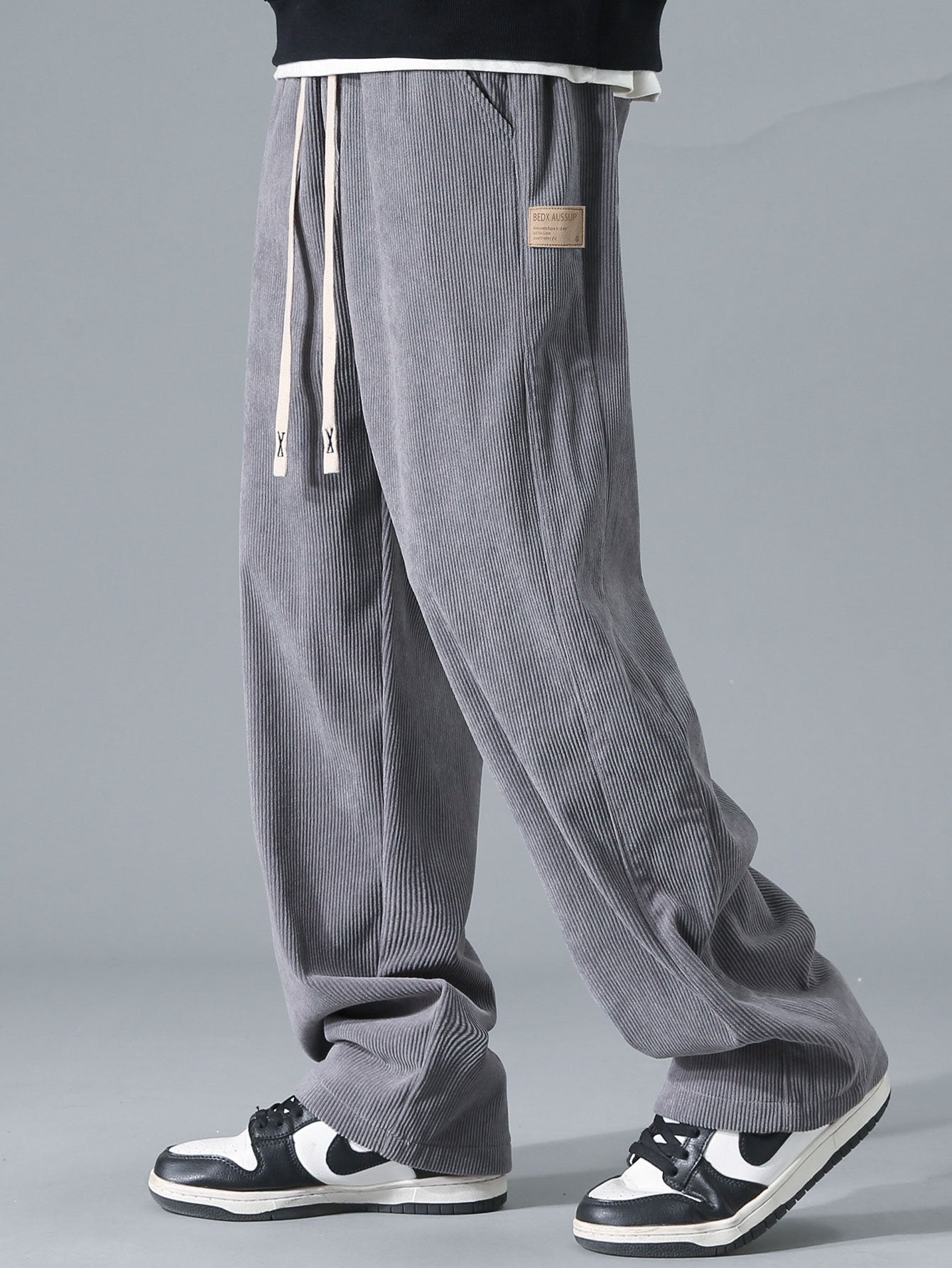 Aubine® | Pantalon droit en velours côtelé