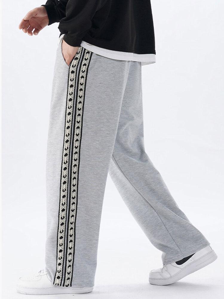 Bardo® | Pantalon droit coupe décontractée avec empiècements en sangles latérales