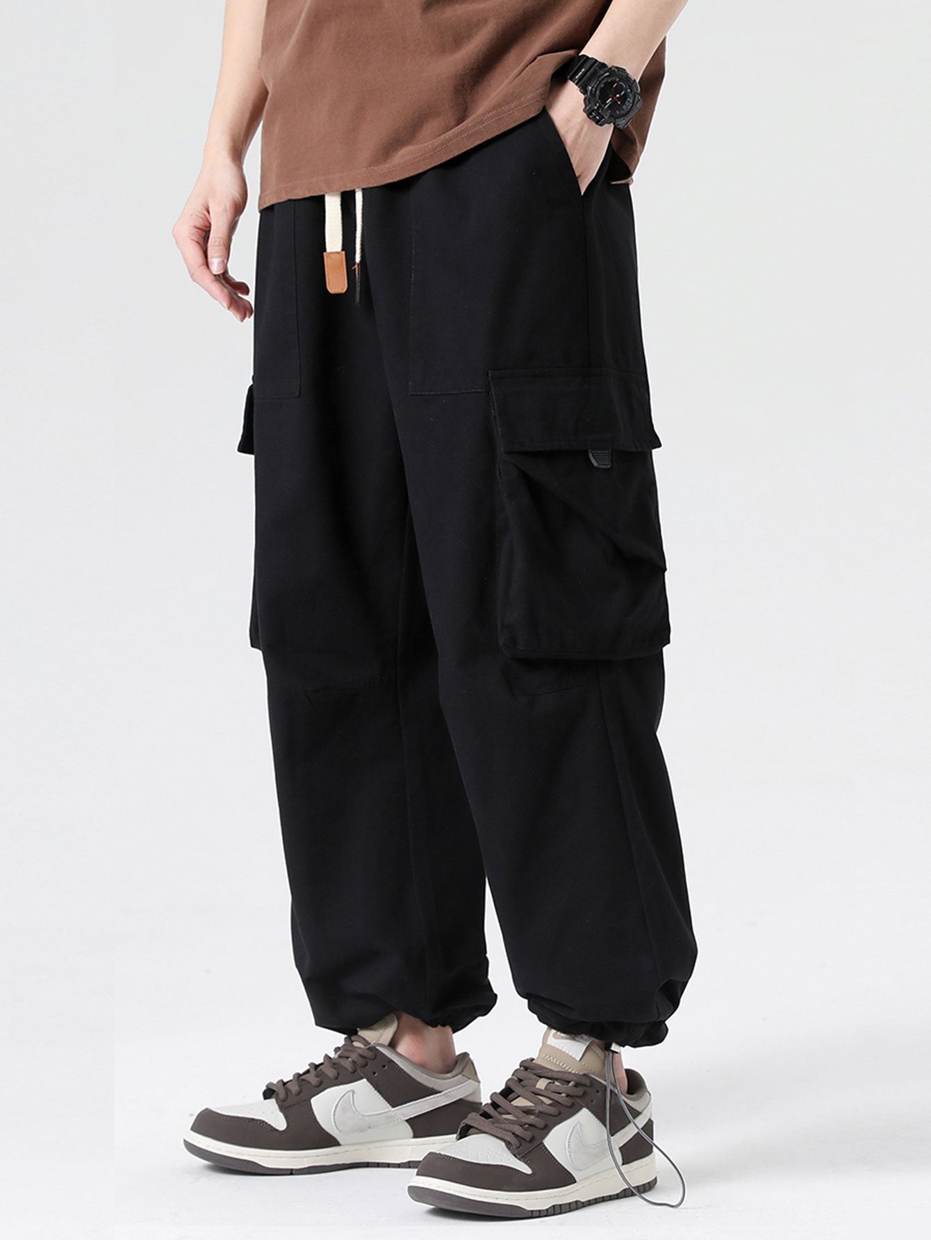 Bandon® | Pantalon cargo parachute avec poignets à cordon élastique