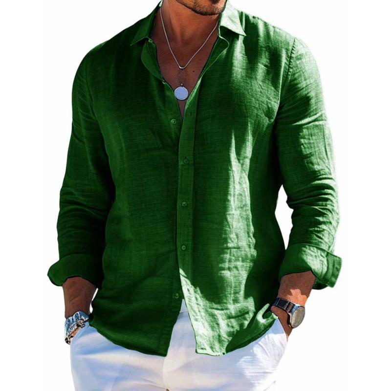 Kristofer® | Chemise élégante en coton et lin