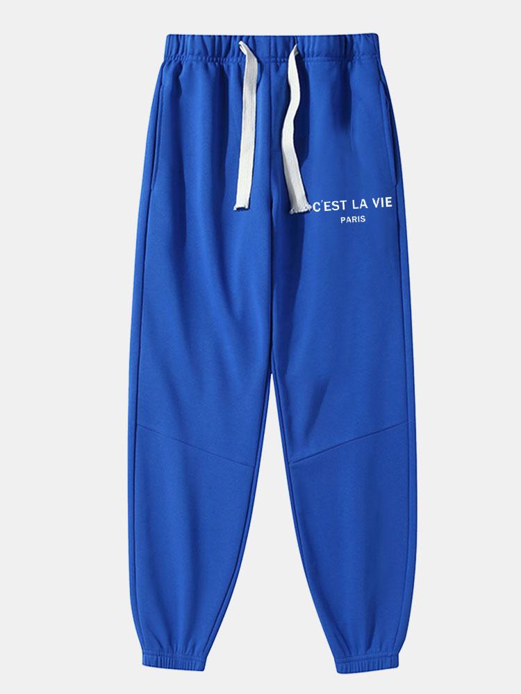 Bampfylde® | Pantalon de jogging en coton mélangé imprimé Paris