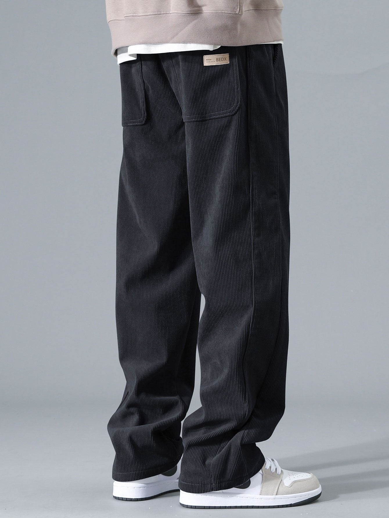 Aubine® | Pantalon droit en velours côtelé