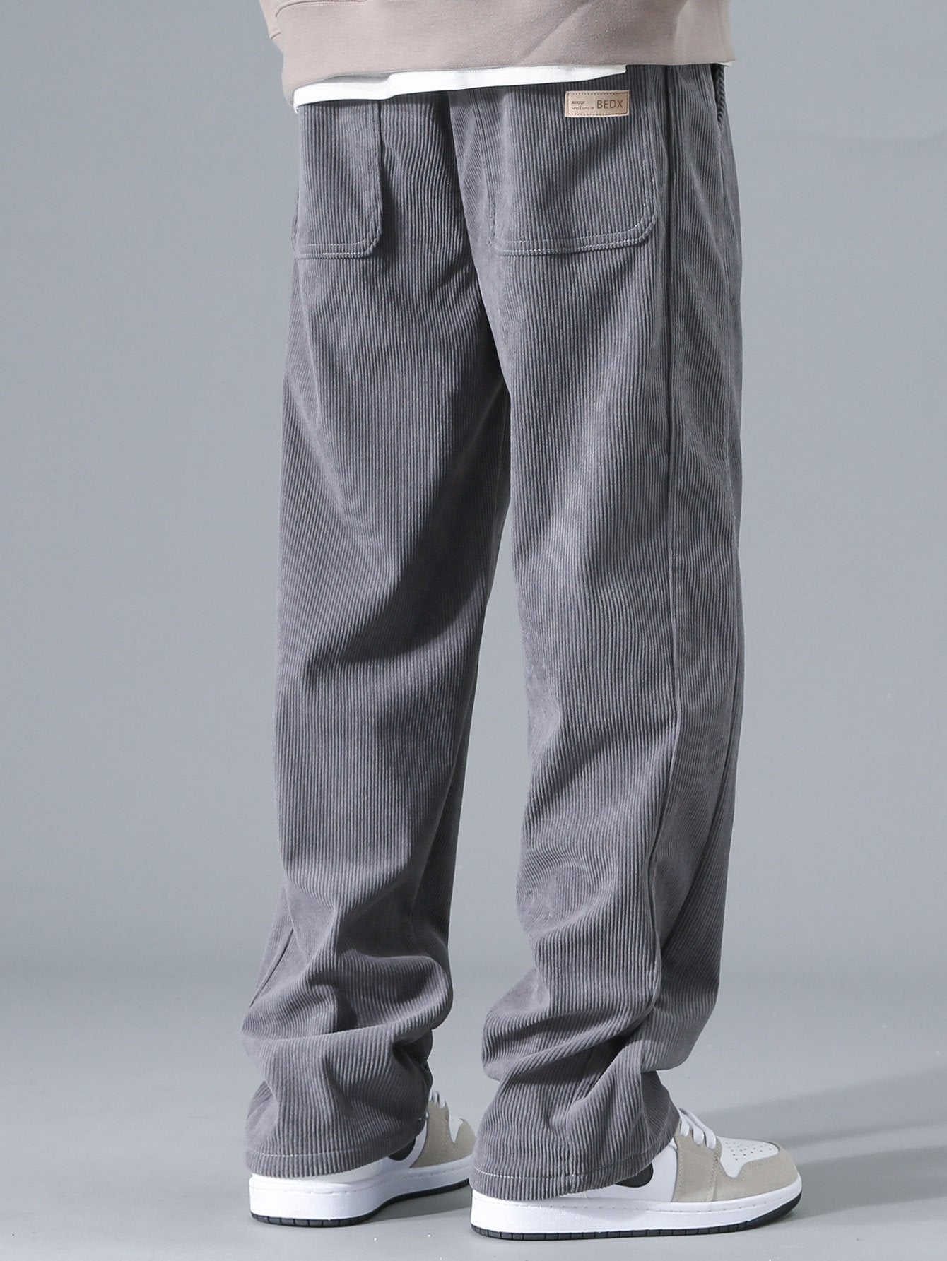 Aubine® | Pantalon droit en velours côtelé