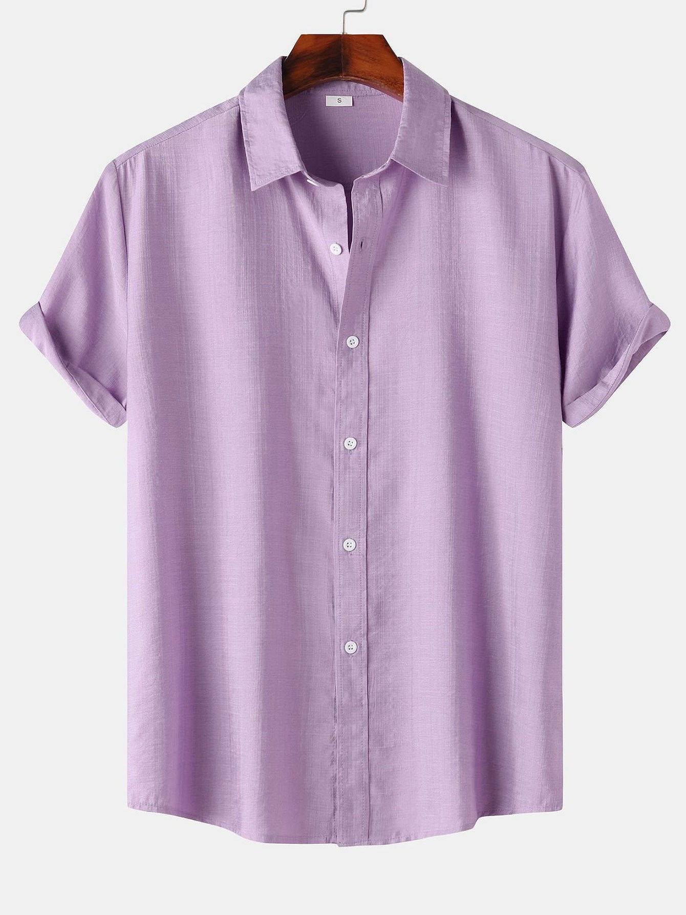 Auber® | Chemise boutonnée texturée à manches courtes