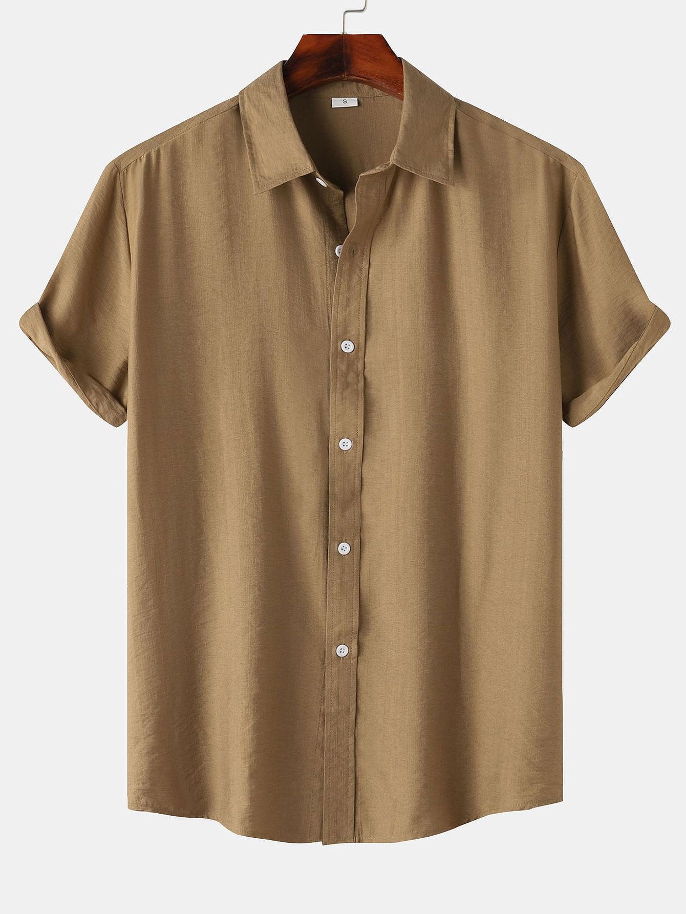 Auber® | Chemise boutonnée texturée à manches courtes