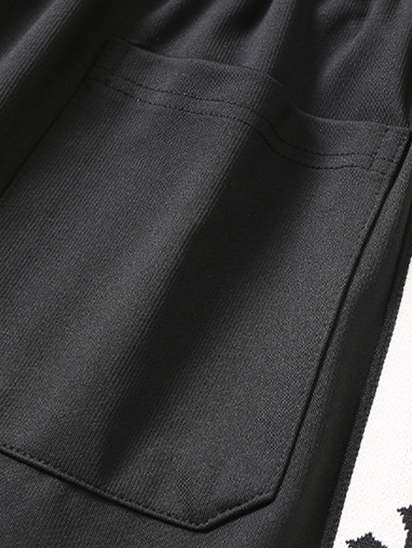 Bach® | Pantalon droit à rayures croisées sur les côtés, coupe décontractée