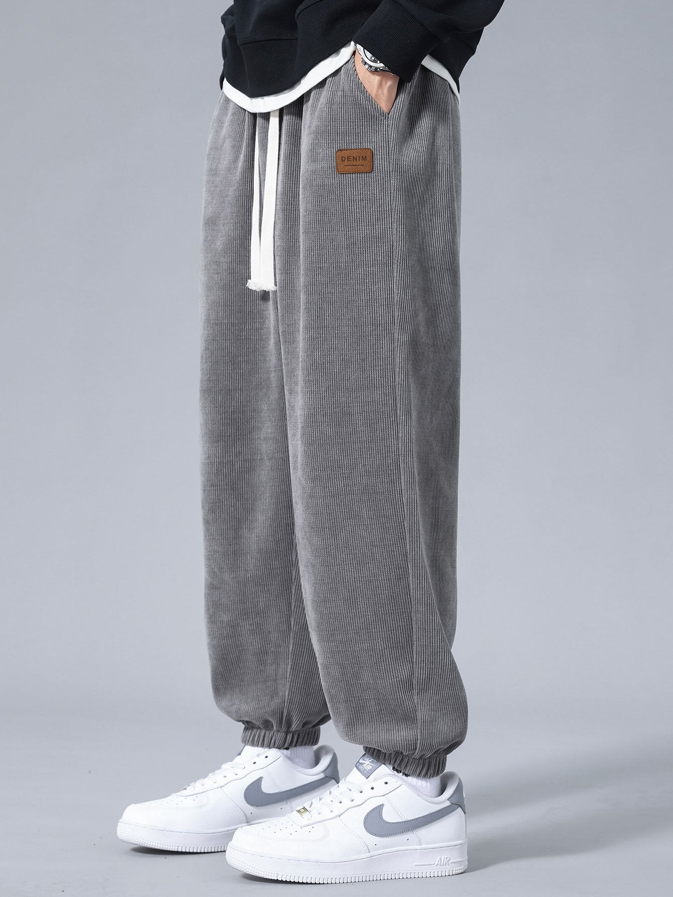 Babcock® | Pantalon de jogging en velours côtelé