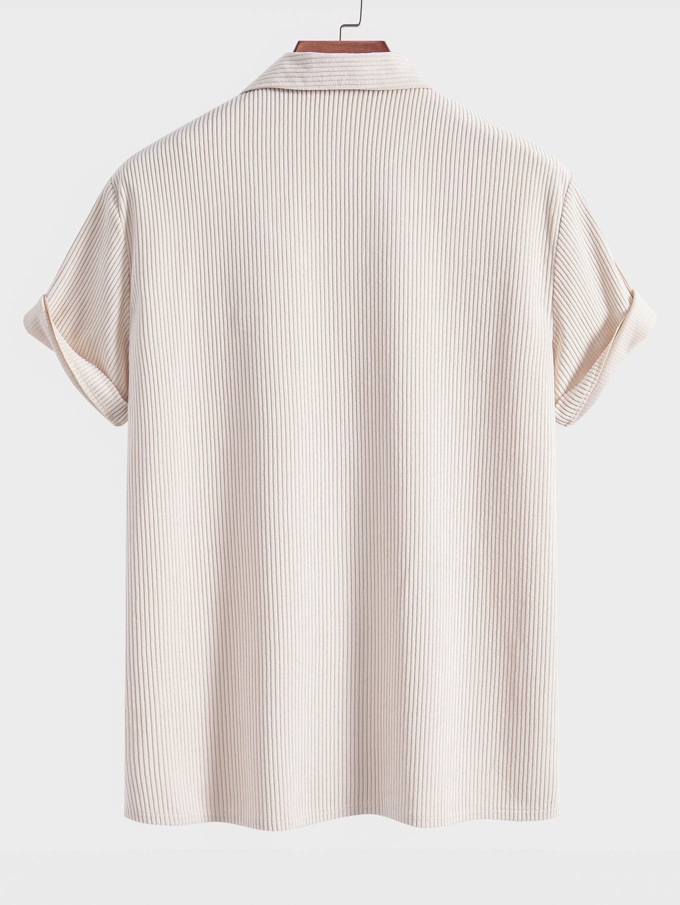 Atli® | Chemise cubaine en velours côtelé à manches courtes