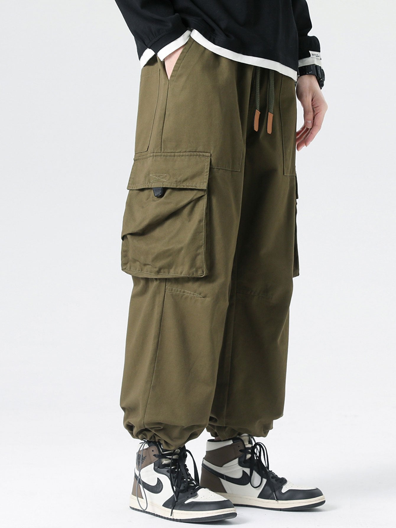 Bandon® | Pantalon cargo parachute avec poignets à cordon élastique