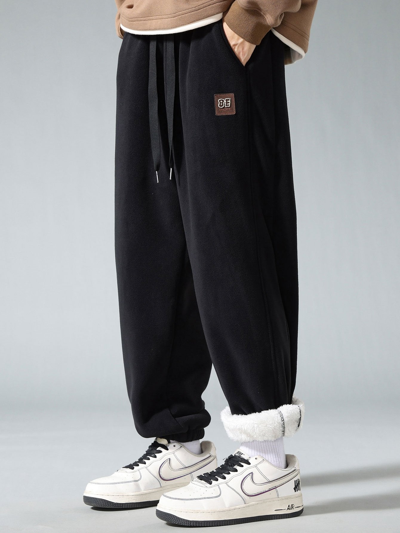 Ayron® | Pantalon de jogging en polaire doublé Teddy