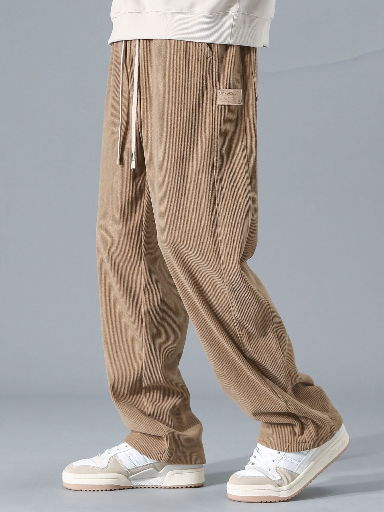 Aubine® | Pantalon droit en velours côtelé