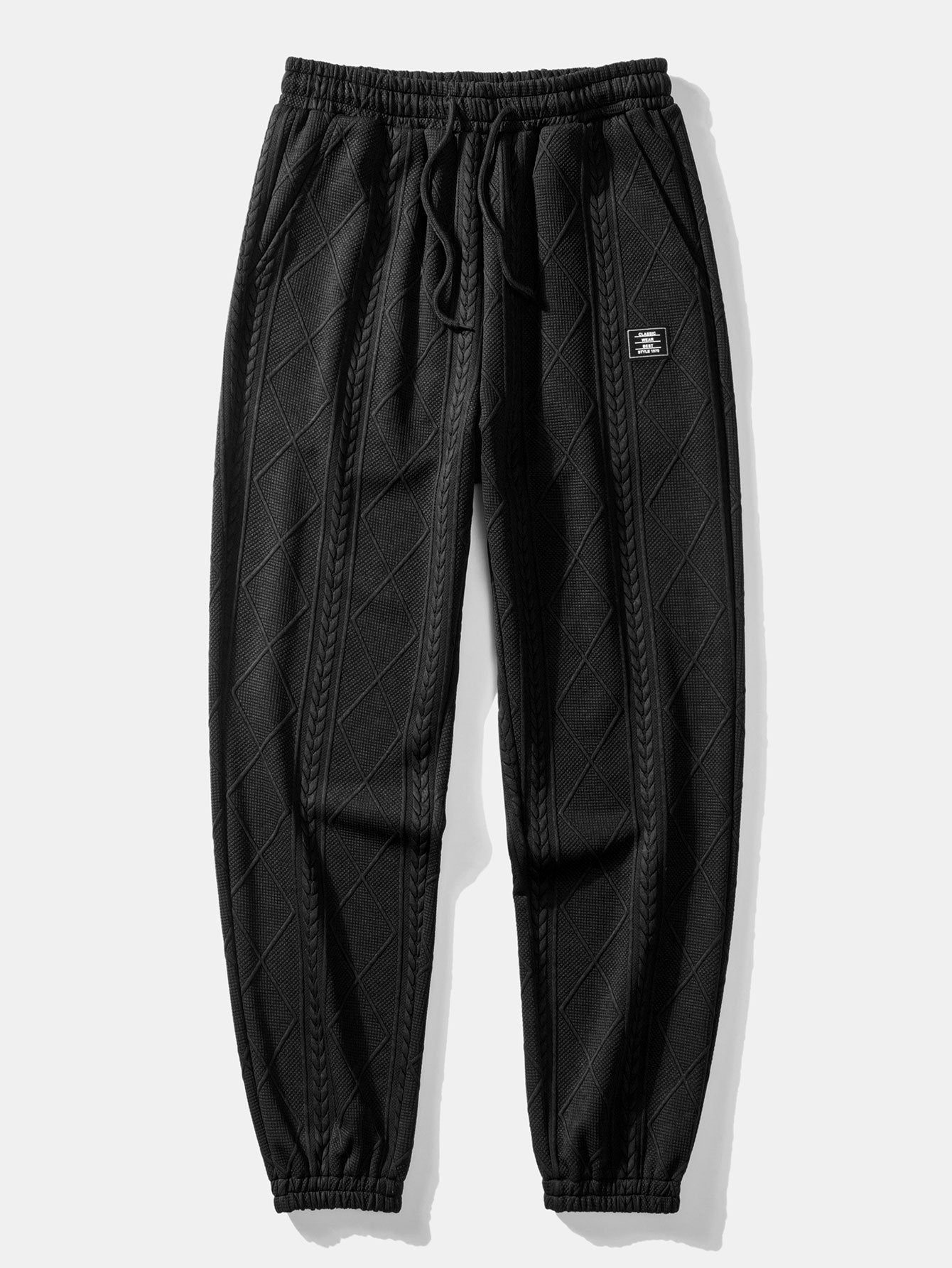 Azzedine® | Pantalon de jogging en jacquard géométrique