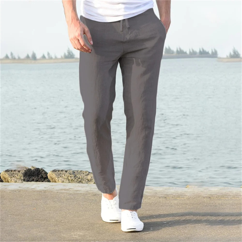 Lestat® | Pantalons décontractés en lin pour hommes