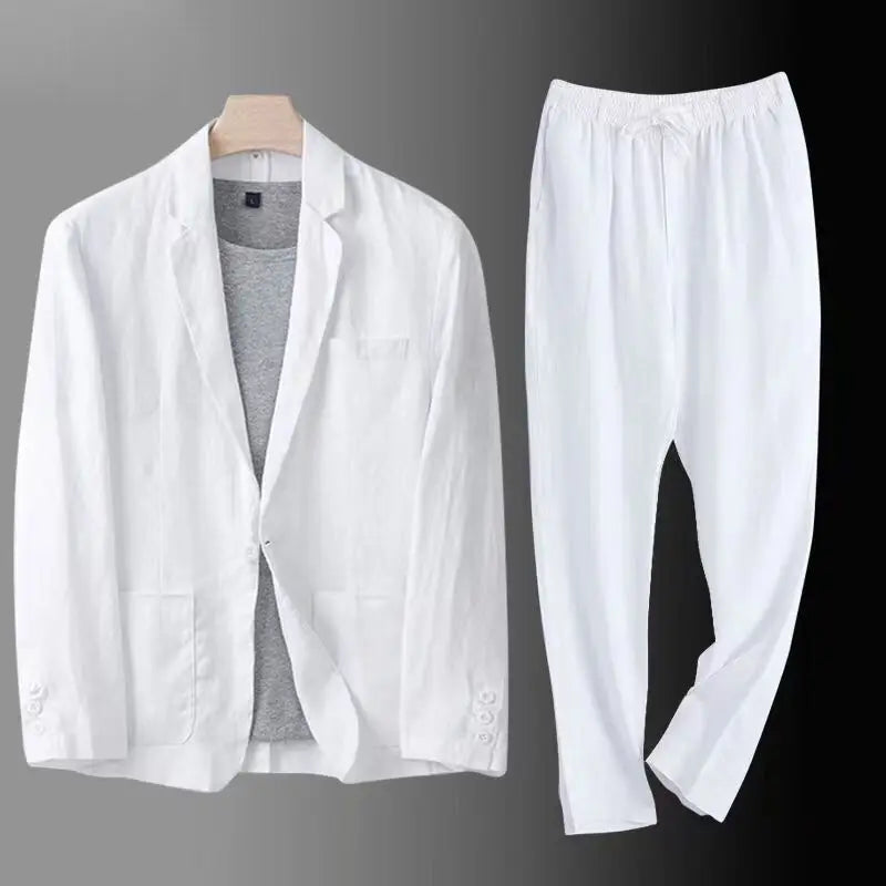 Dougal® | Ensemble blazer et pantalon en lin de luxe
