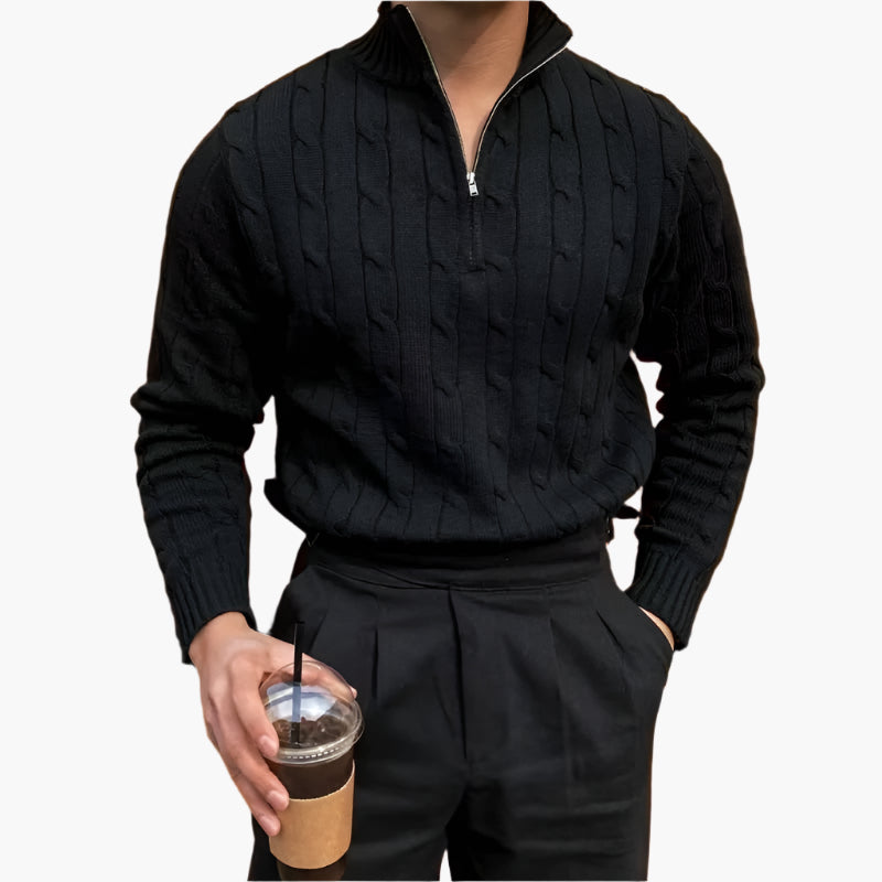 Hêtre® | Pull demi-zippé