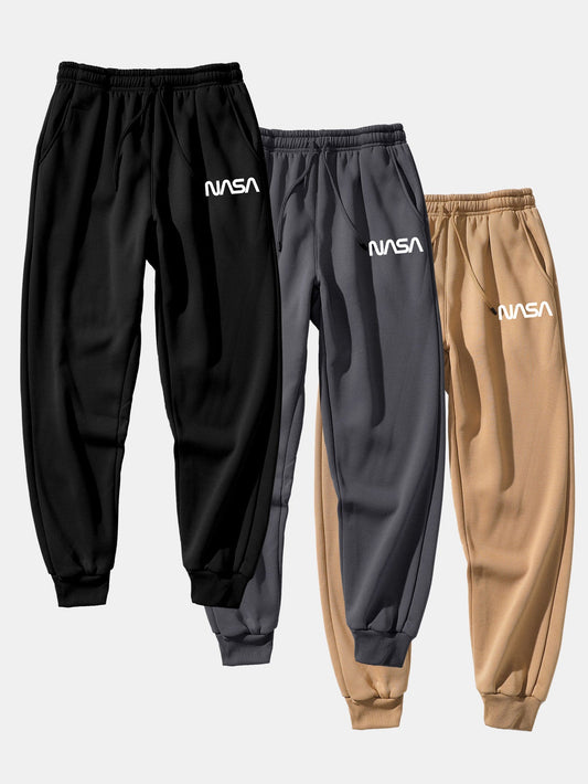 Balendin® | Pantalon de jogging à imprimé Nasa 3 pièces