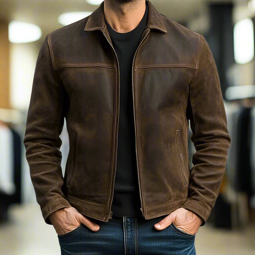 Corey® | Veste en cuir pleine fleur exceptionnelle