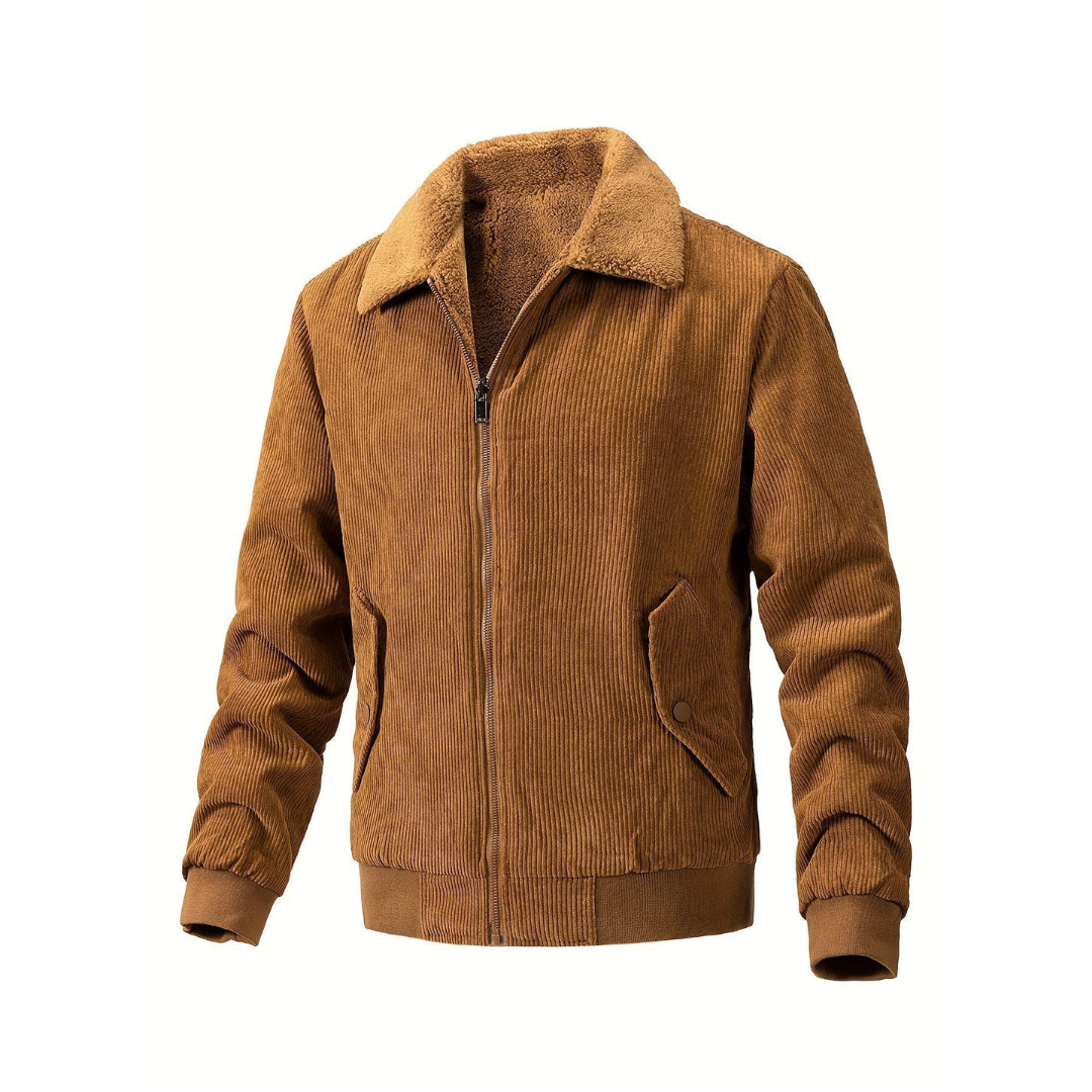 Raleigh® | Veste en velours côtelé avec col doux pour homme