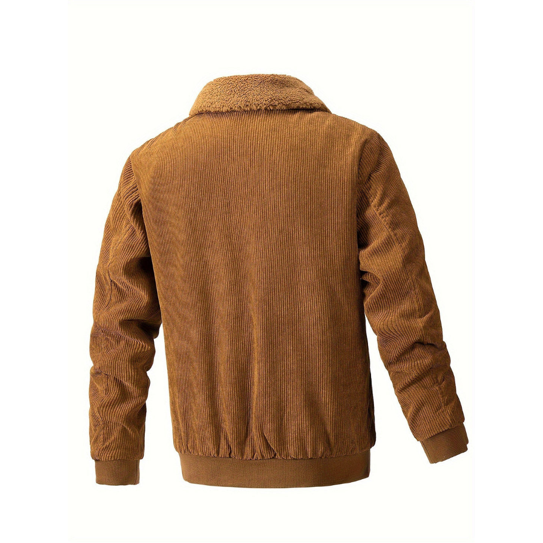 Raleigh® | Veste en velours côtelé avec col doux pour homme