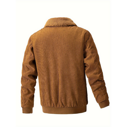 Raleigh® | Veste en velours côtelé avec col doux pour homme