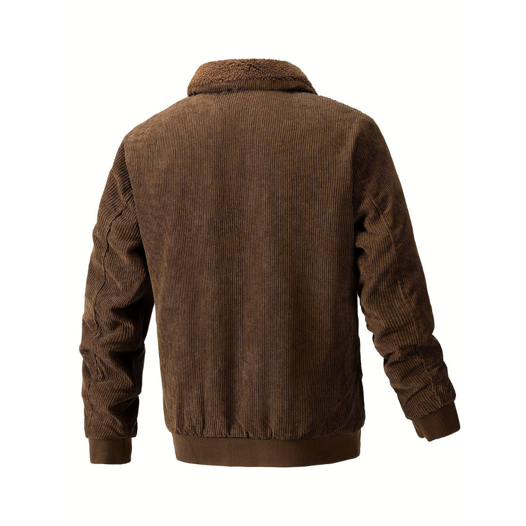 Raleigh® | Veste en velours côtelé avec col doux pour homme
