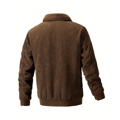 Raleigh® | Veste en velours côtelé avec col doux pour homme