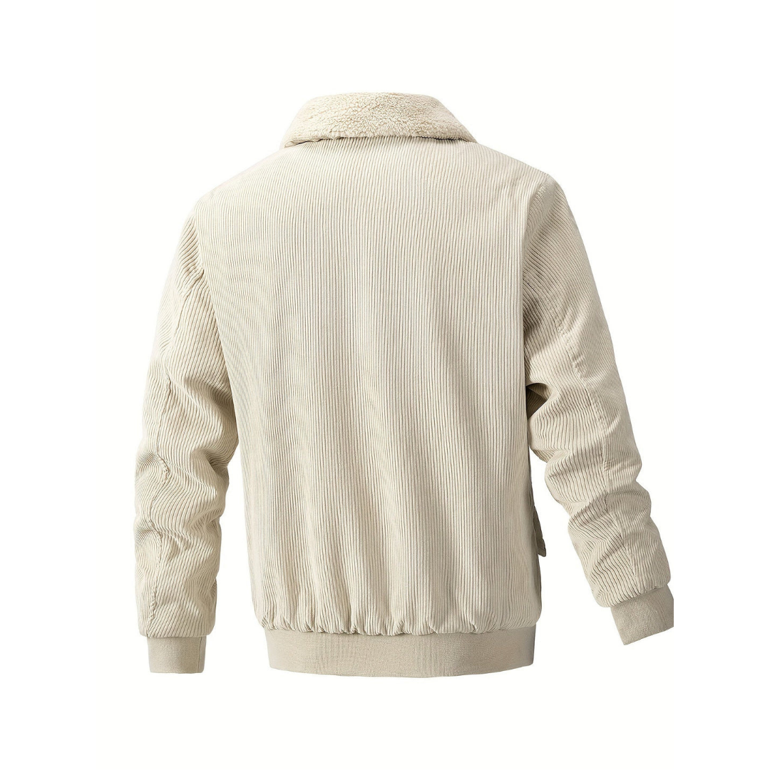 Raleigh® | Veste en velours côtelé avec col doux pour homme