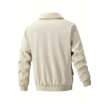 Raleigh® | Veste en velours côtelé avec col doux pour homme