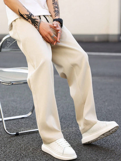 Anatole® | Pantalon droit de couleur unie pour homme
