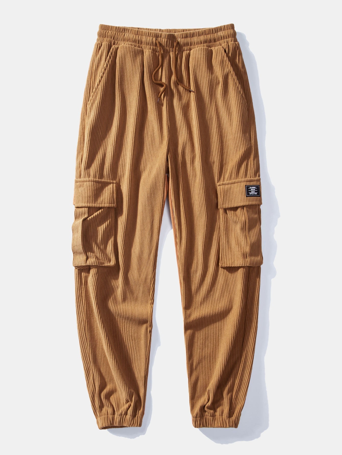 Quinto® | Manteau en polaire Teddy et pantalon de jogging cargo en velours côtelé avec cordon de serrage