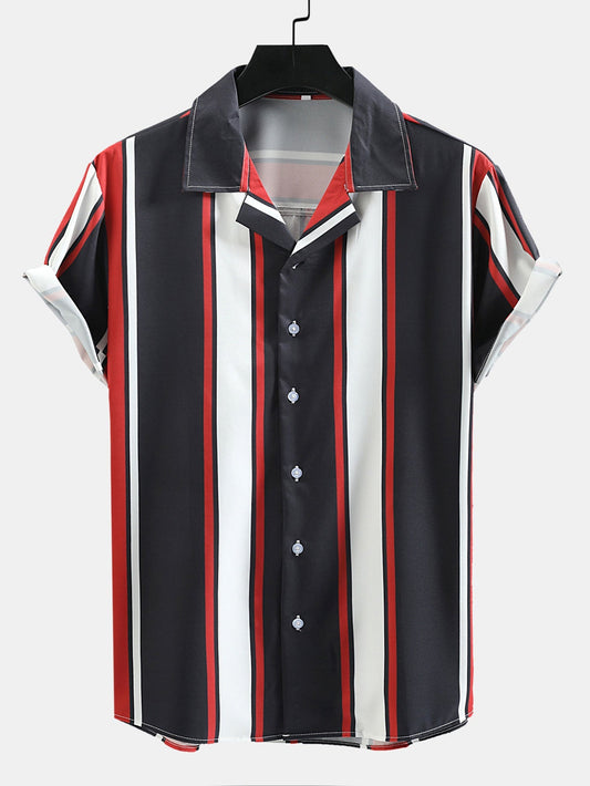 Arwa® | Chemise imprimée à rayures et col à revers