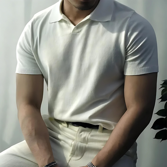 Luther® | Polo classique à col en V