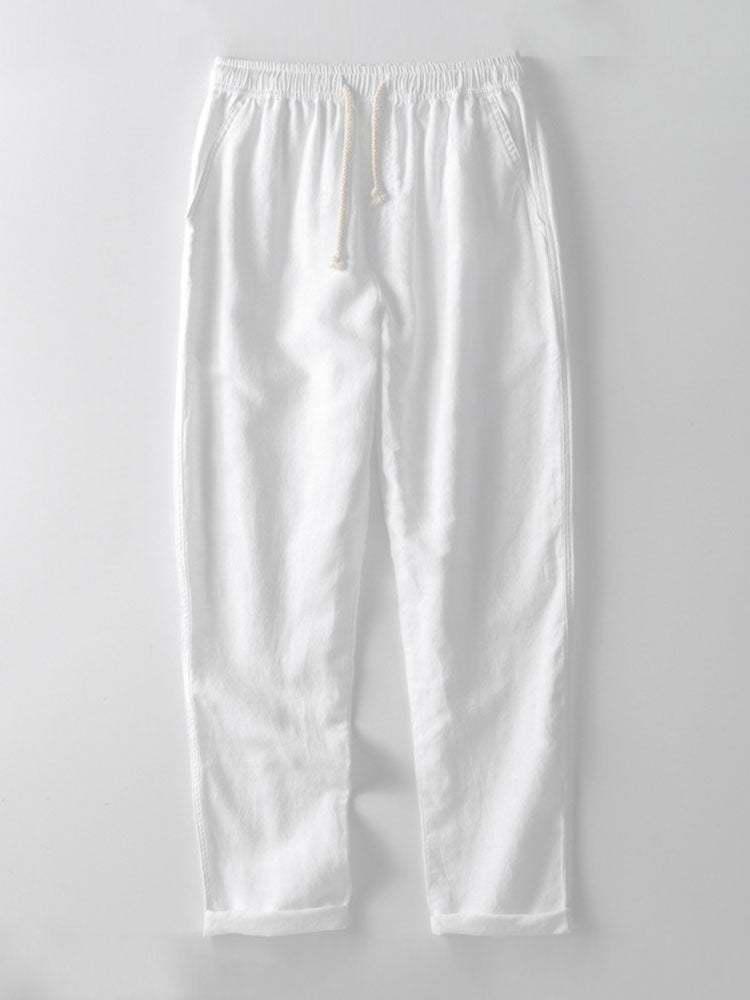 Aubrey® | Pantalon en lin à jambe droite