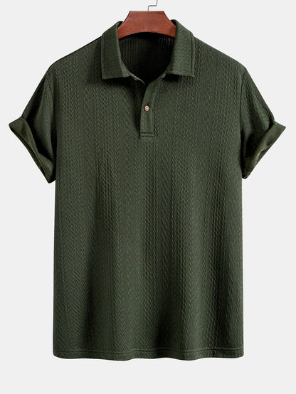 Gilbert® | Polo en tricot jacquard texturé