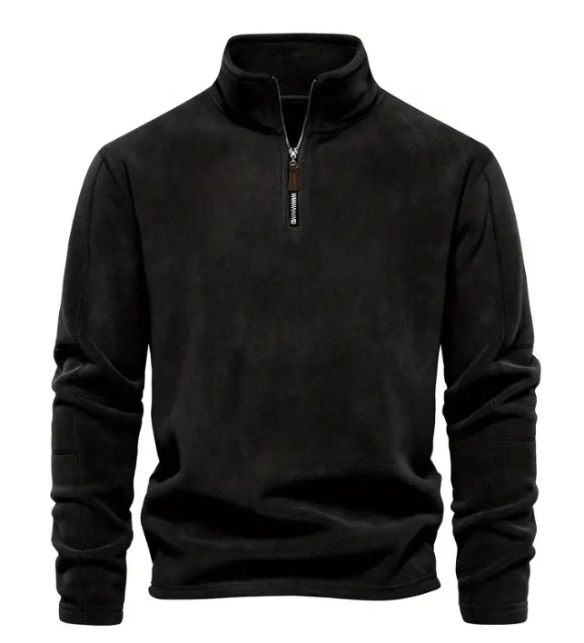 Doyle® | Pull en velours côtelé à demi-zip
