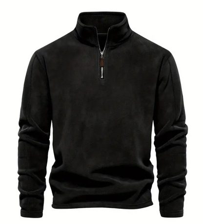 Doyle® | Pull en velours côtelé à demi-zip
