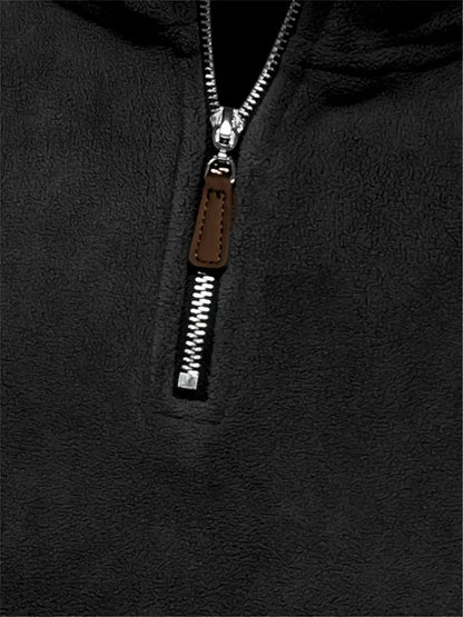 Doyle® | Pull en velours côtelé à demi-zip