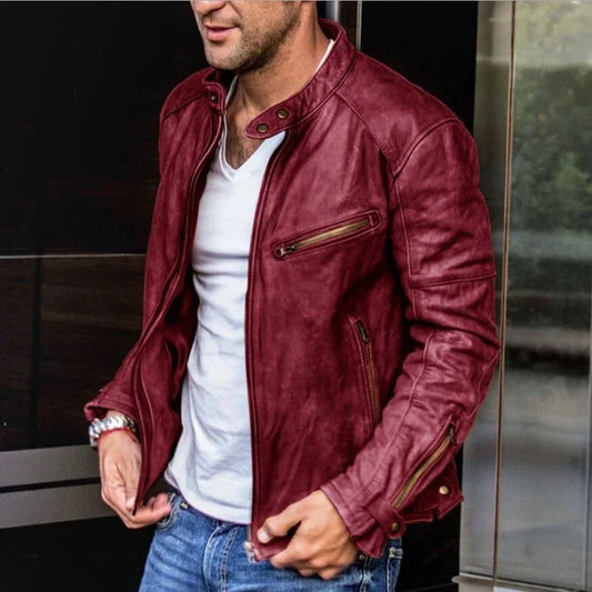 Tyler® | Veste en cuir élégante et résistante aux intempéries