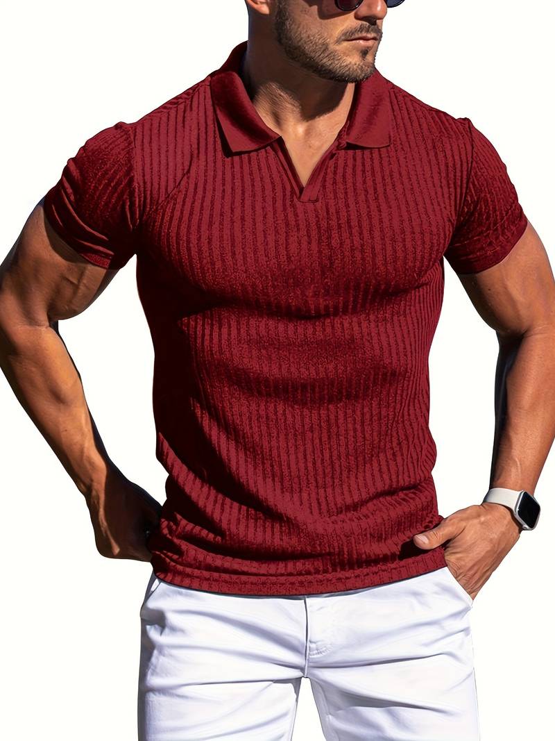 Hamish® | Polo coupe slim côtelé